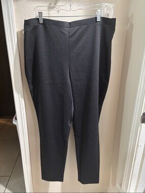 croft & barrow Black and Gray Straight Leg Women's Pants XL NWT
